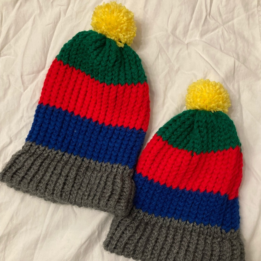 Adult and kid matching Autism hats